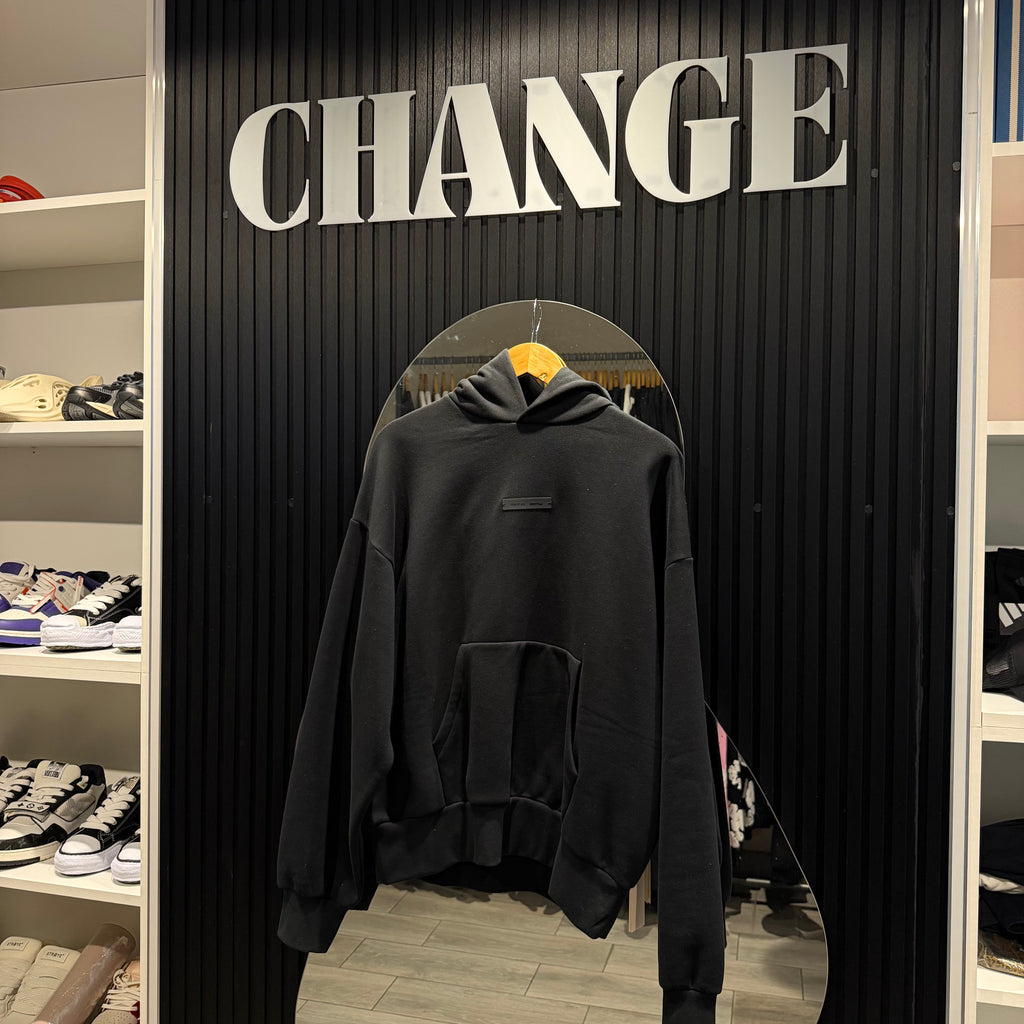 2025 ESSENTIAL HOODIE JET BLACK