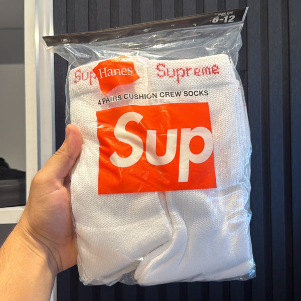 4PACK MEDIAS SUPREME BLANCAS