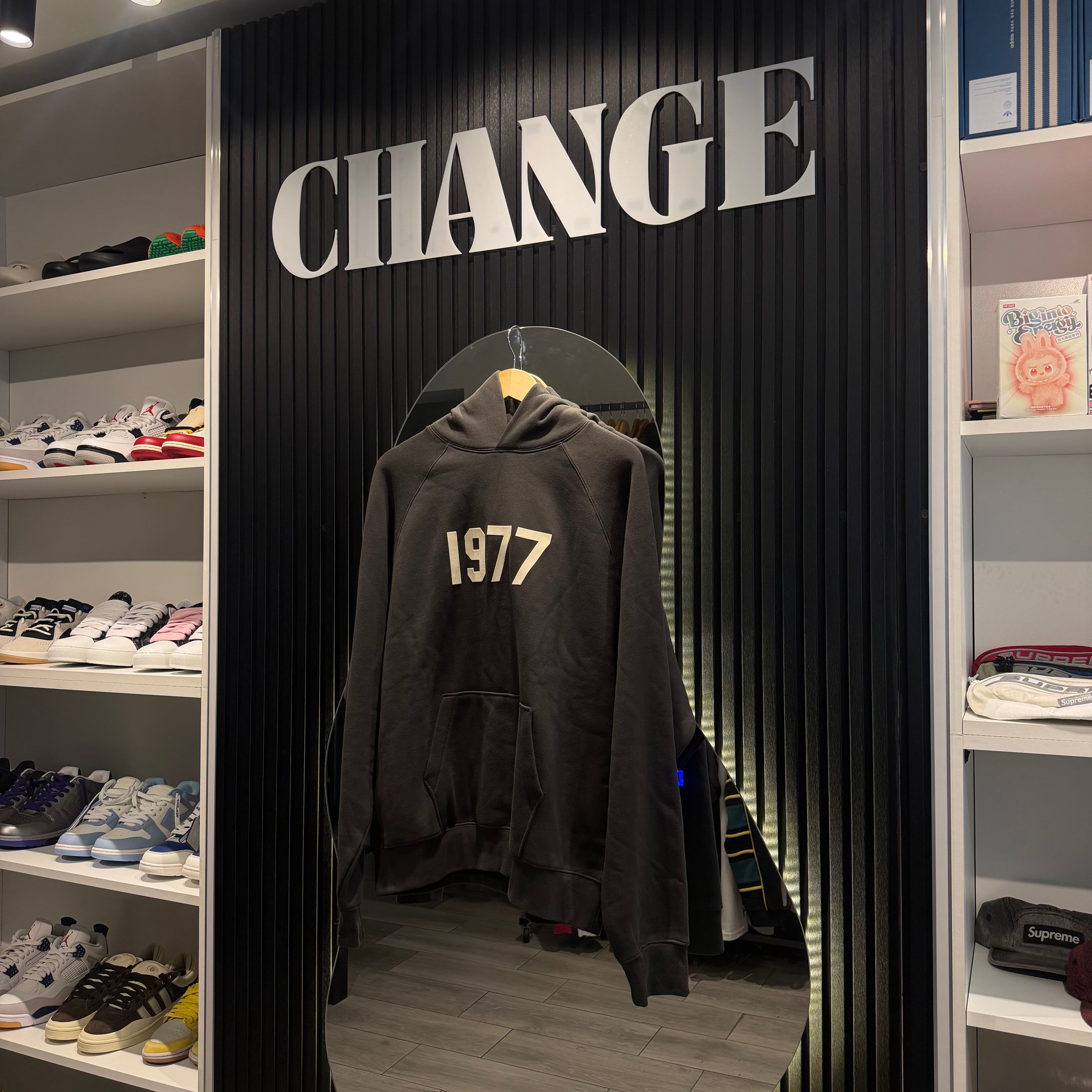 ESSENTIALS HOODIE IRON 1977