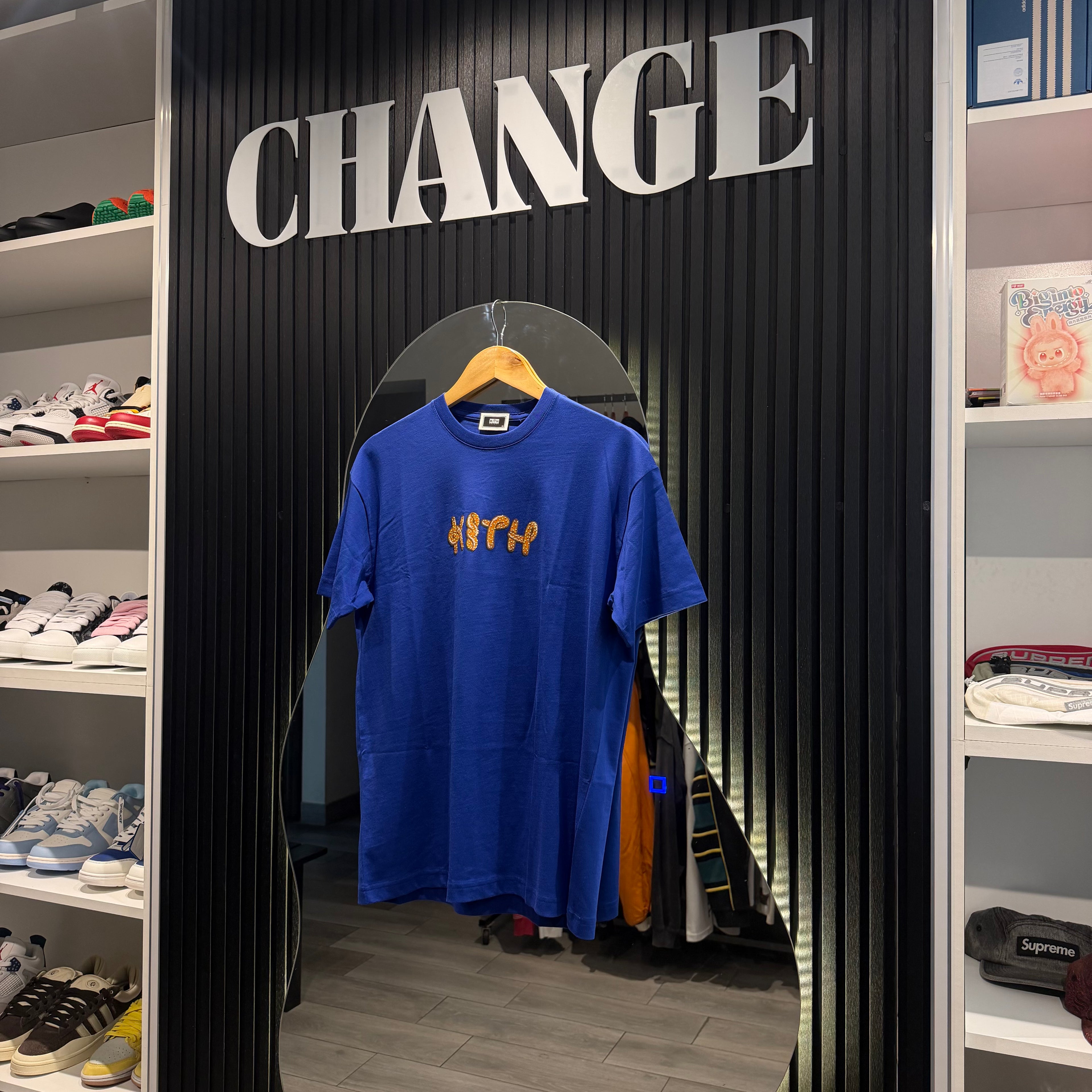 KITH TREATS PRETZEL TEE BLUE