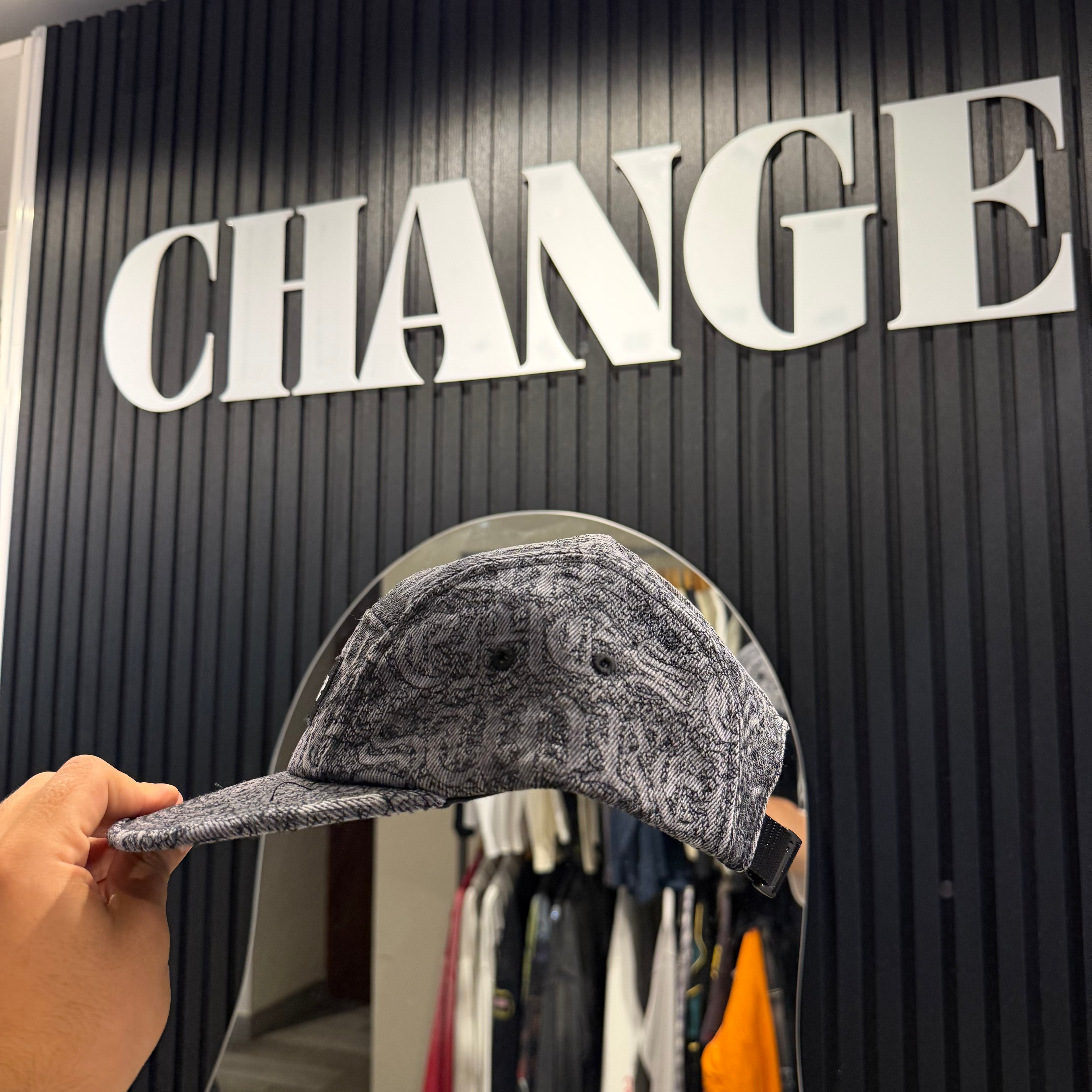 STICHEDOLD ENGLISH CAMP CAP WASHED BLACK
