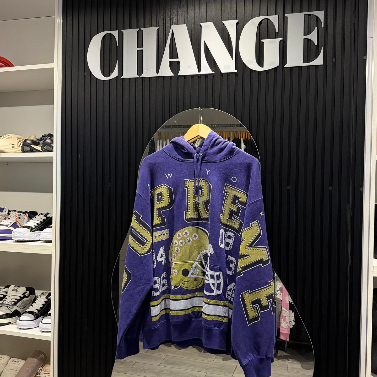 SUPREME CHAMPIONS SWEATSHIRT PURPLE FW24